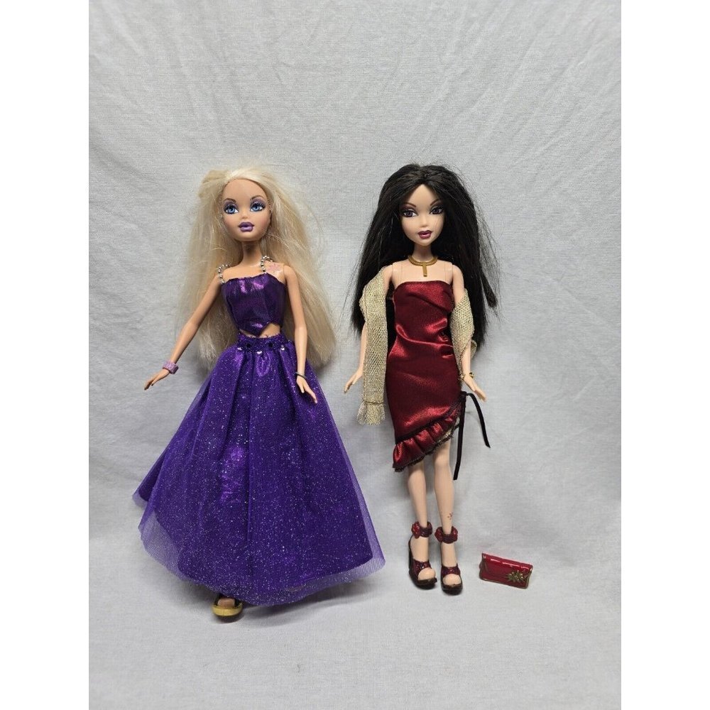 Mattel My Scene Nolee And Kennedy Club Birthday Doll Barbie Lot Of 2- RARE